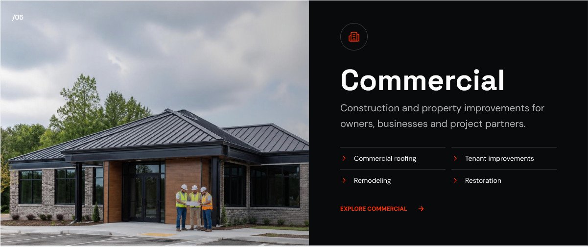 Commercial building exterior from the supplied design reference